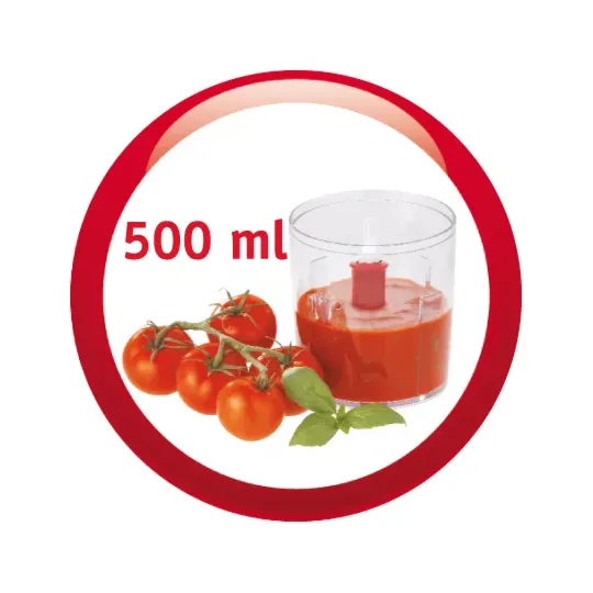 قطاعة من Moulinex المتعددة 3 في 1 – قوة 500 واط وسعة 500 مل