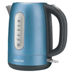 Sencor 1.7L Stainless Steel Electric Kettle with Lid Safety Lock | Blue