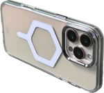 كڤر حماية بتصميم سداسي من ليزل لهاتف iPhone 16 Pro Max شفاف