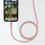 LZEL Celeris Silox CXL Soft Silicone USB-C to USB-C Cable, 480Mbps, 240W Max, 1m | Pink