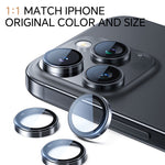 حماية عدسة كاميرا من Asli Edgeguard Series بزجاج كورنينج 9H لهواتف iPhone 15 Pro / 15 Pro Max 