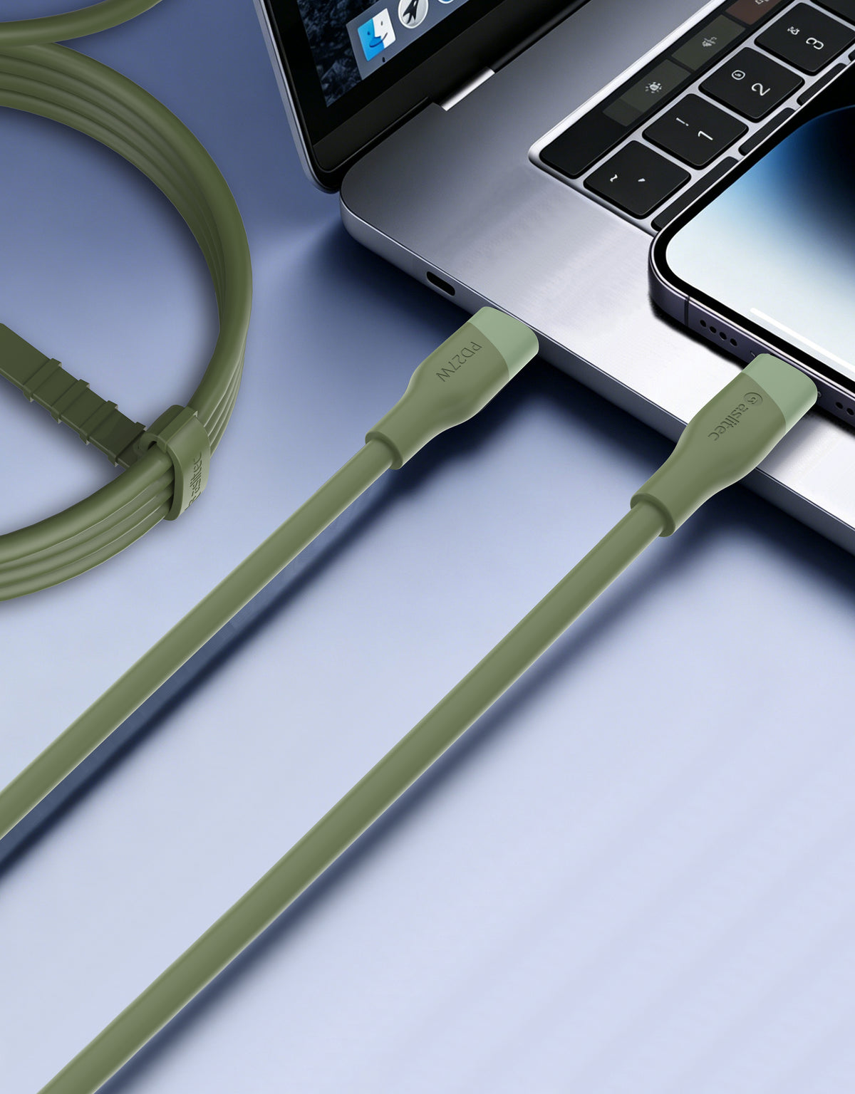 aslitec SILICORECHARGE SYNC Fast Charging & Data Cable – USB-C to Lightning