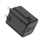 Asli  Global Maxcharge 65 Gan 3-Port Usb-A & Dual Usb-C Fast Charger | Black