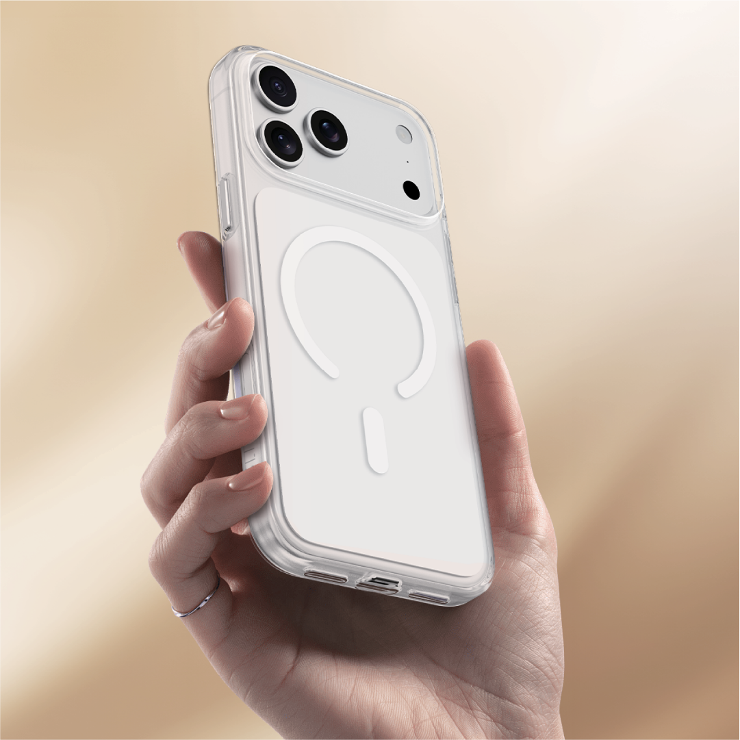 Asli Global Magtrox Neo Scratch-Resistant Transparent Magsafe Case For IPhone 17 Pro | White