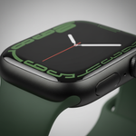 ساعة Apple Watch Series 7 (GPS) مقاس 41 مم – هيكل ألومنيوم أخضر مع سوار رياضي Clover