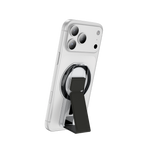 ASLI Magnetic Band Leather Grip & Foldable Stand 2-in-1 Functional Design | Black