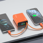  باور بانك من Lzel Neurovolt 10K PD 35W مع كابلات USB-C وLightning