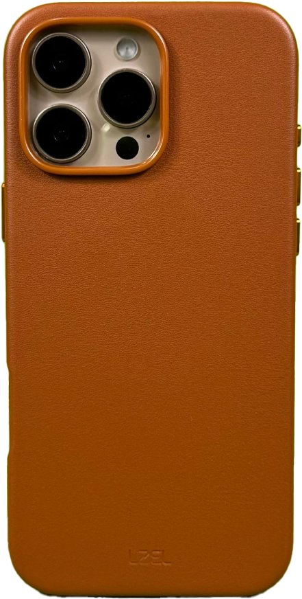 LZEL iPhone 16 Pro Mag Leather Elite Case | Brown