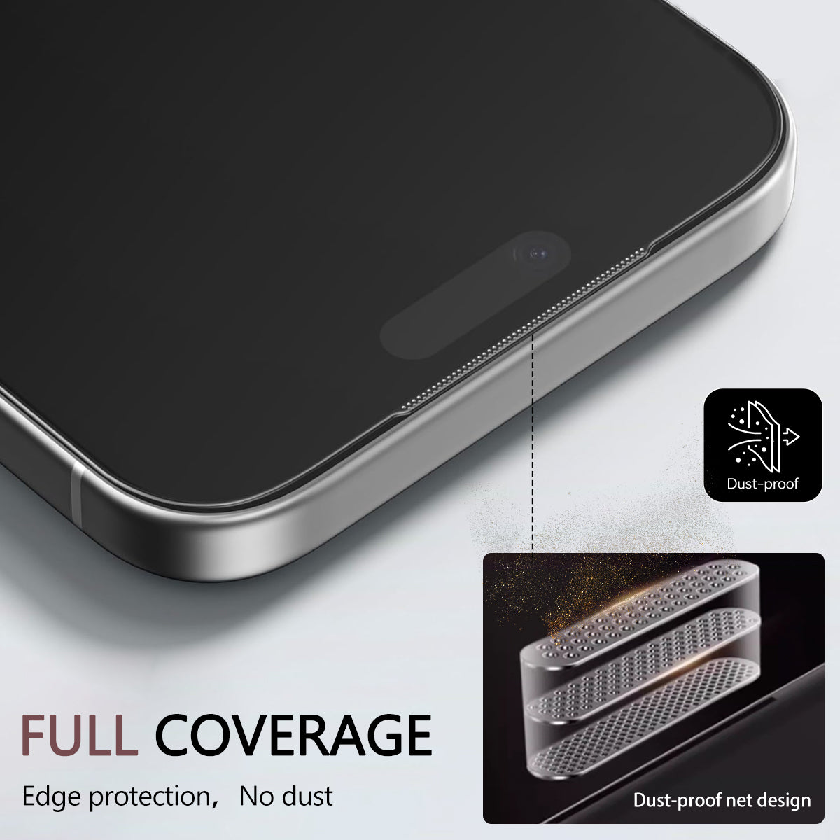 Asli Global E-Touch Shield Premium Glass With Applicator for iPhone 17 Pro Max | Privacy