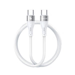 90 Percent Voltline 90 Series USB-C to USB-C Silicone Cable 1M | Light White
