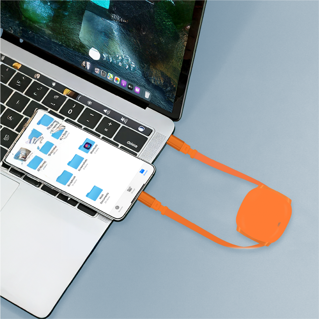 LZEL Fluxlink L USB-C & Lightning 27W Fast Charging Cable With Data Transfer
