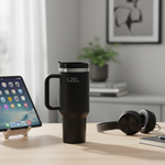 LZEL Tumbler With Handle 800ML Aqua Pure Vacuum Insulated | Black