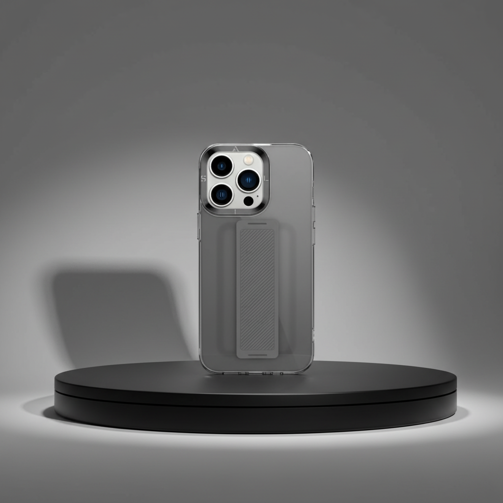 Asli Global iPhone 13 Pro Heldro Protection Case Cover With Grip | Smoke