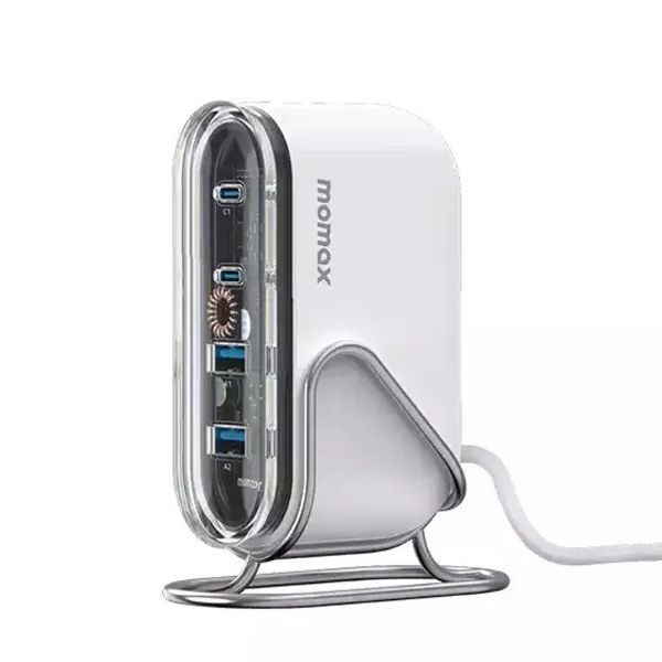 Momax 1-Charge Flow 4-Port 80W GaN Desktop Charger USB-C & USB-A | UM53