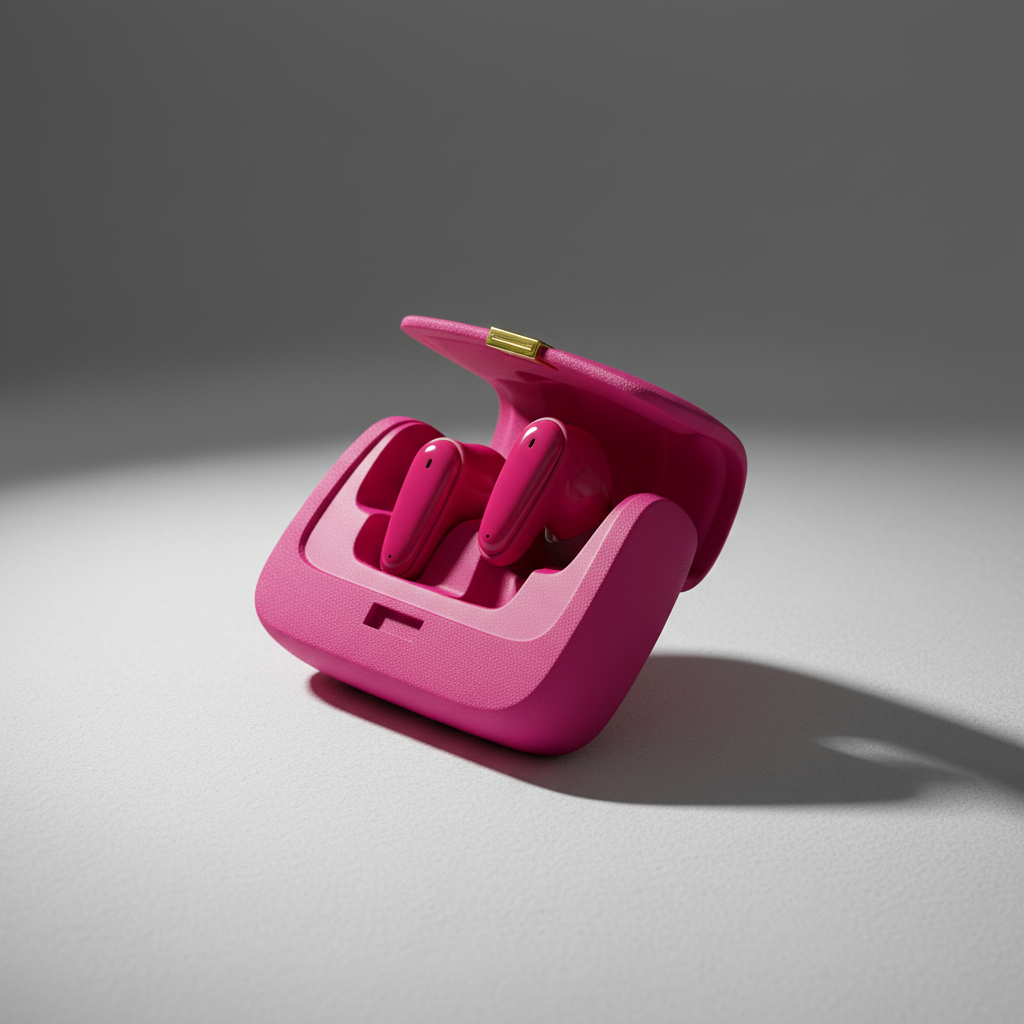 Asli Global Audiobag Echo Unique Handbag Styling TWS Bluetooth Earbuds | Hot Pink