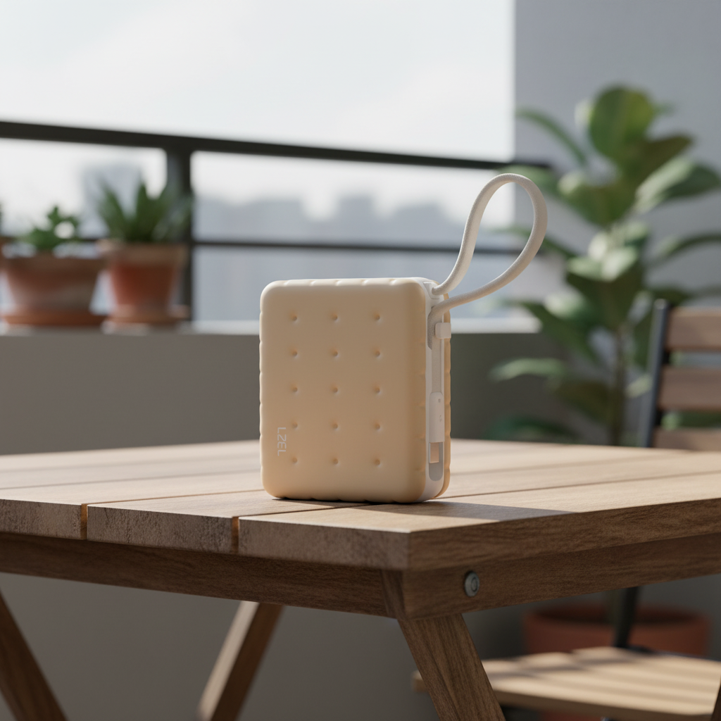 LZEL ZenoFlex MaxLux Mini 10000mAh PD Power Bank | Beige