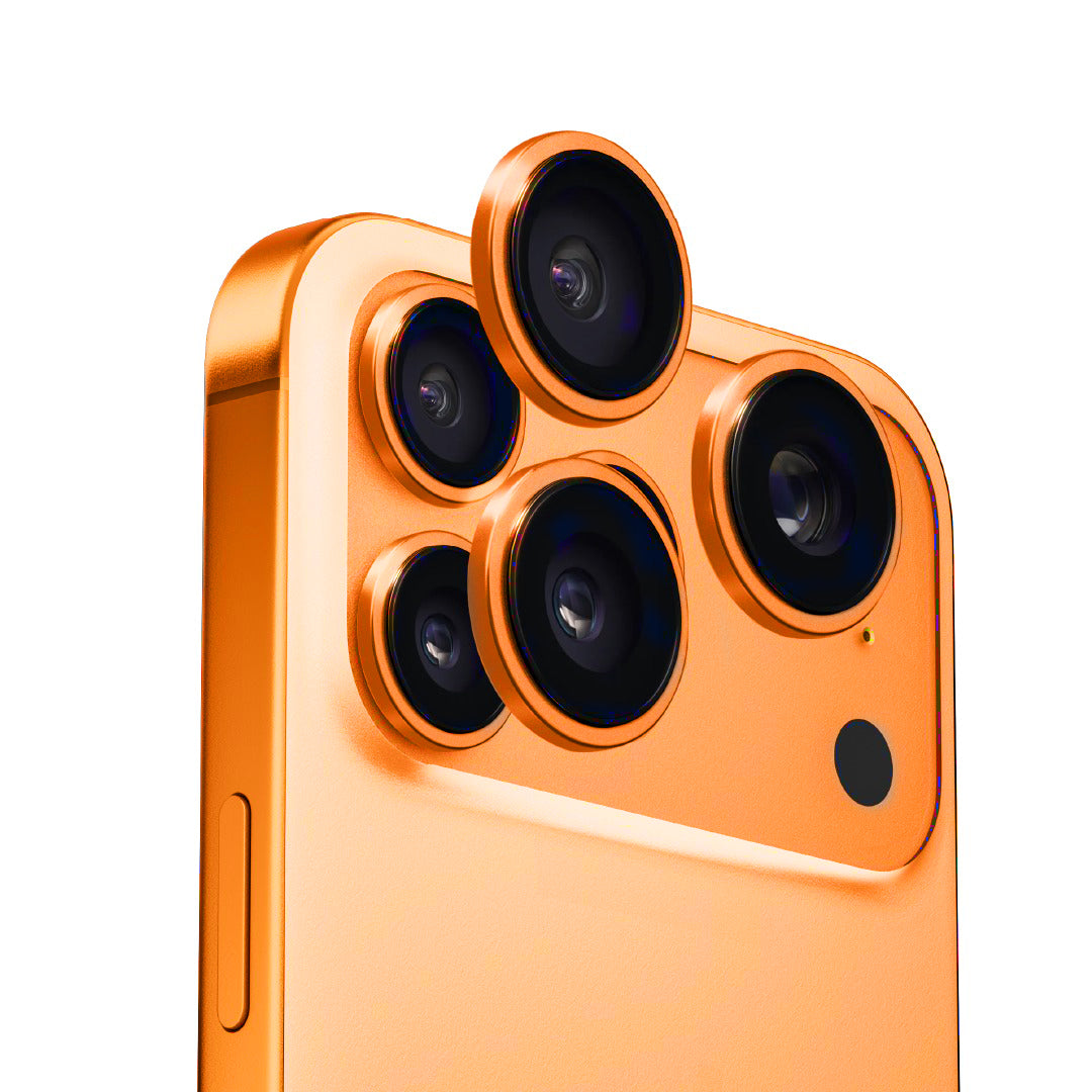 حماية كاميرا Anank 10X مقوى بوضوح 99% AR لهواتف iPhone 17 Pro / 17 Pro Max | برتقالي