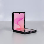 Coblue Leather Grain Drop-Proof Case for Samsung Galaxy Z Flip 7 | Carbon Black