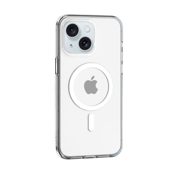 كڤر حماية من أسلي جلوبال يدعم MagSafe غير قابل للاصفرار لهاتف iPhone 15 Plus | شفاف