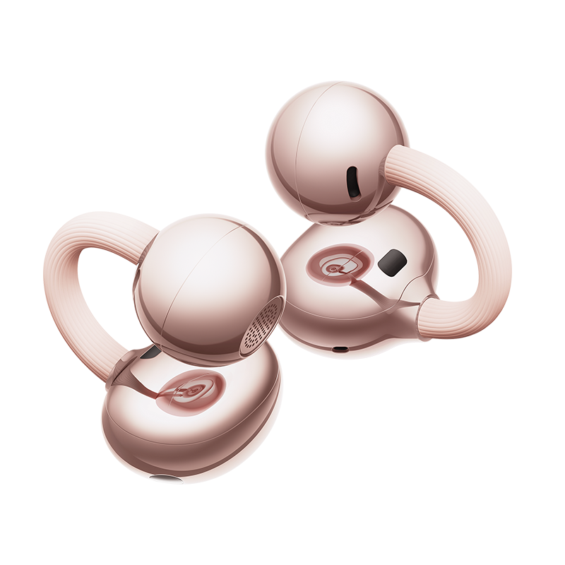 سماعة Huawei FreeClip 2 اللاسلكية + كڤر هدية | ذهبي وردي