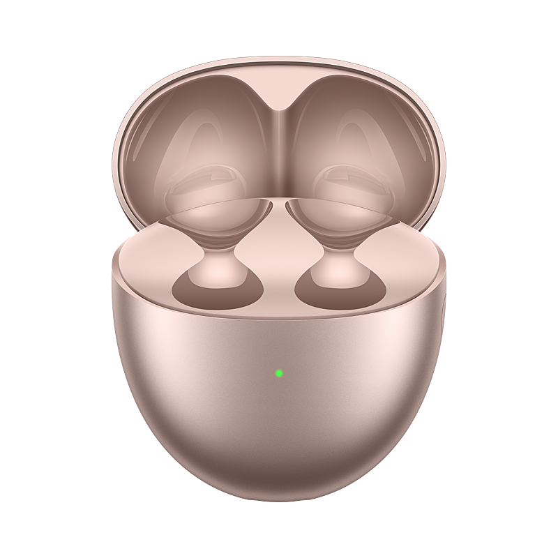 سماعة لاسلكية  FreeBuds 6 من Huawei مفتوحة التصميم بخواص إلغاء الضوضاء النشطة | وردي ذهبي