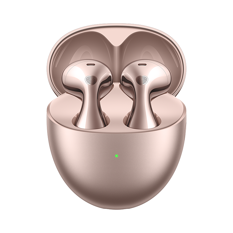 سماعة لاسلكية  FreeBuds 6 من Huawei مفتوحة التصميم بخواص إلغاء الضوضاء النشطة | وردي ذهبي