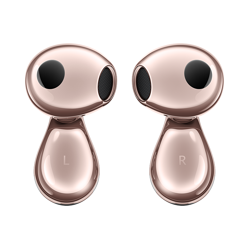 سماعة لاسلكية  FreeBuds 6 من Huawei مفتوحة التصميم بخواص إلغاء الضوضاء النشطة | وردي ذهبي