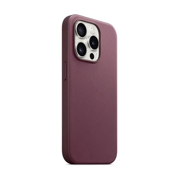 Asli Global iPhone 15 Pro Max Silky Fabric Magsafe Cover Dark Red | 801276