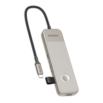 محوّل Momax OneLink متعدد الوظائف 8 في 1 بمنفذ USB-C | تيتانيوم