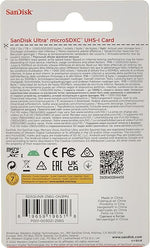 بطاقة ذاكرة سانديسك ألترا مايكرو اس دي بسعة 256 جيجابايت وسرعة 100 ميجابايت/ثانية