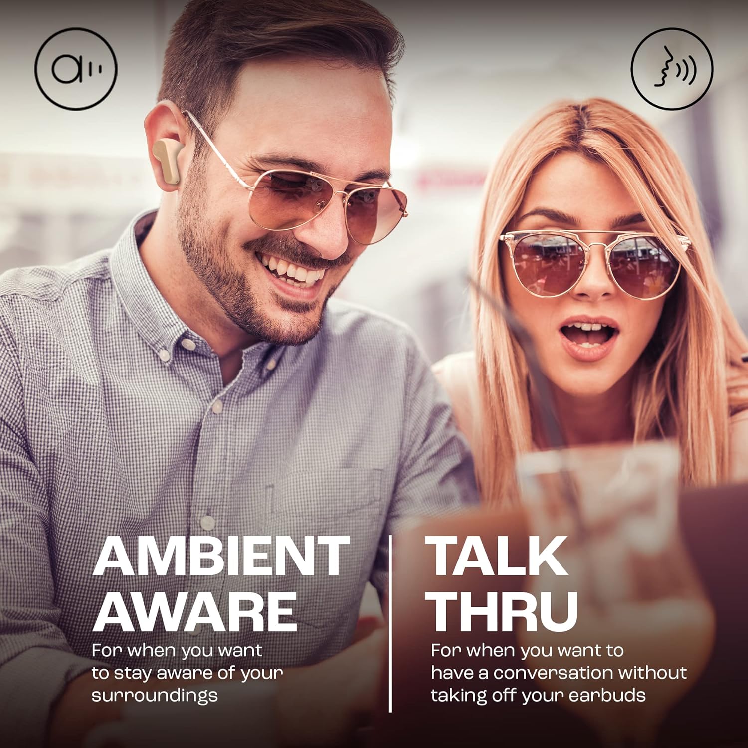 JBL Wave Beam Wireless Earbuds | Beige