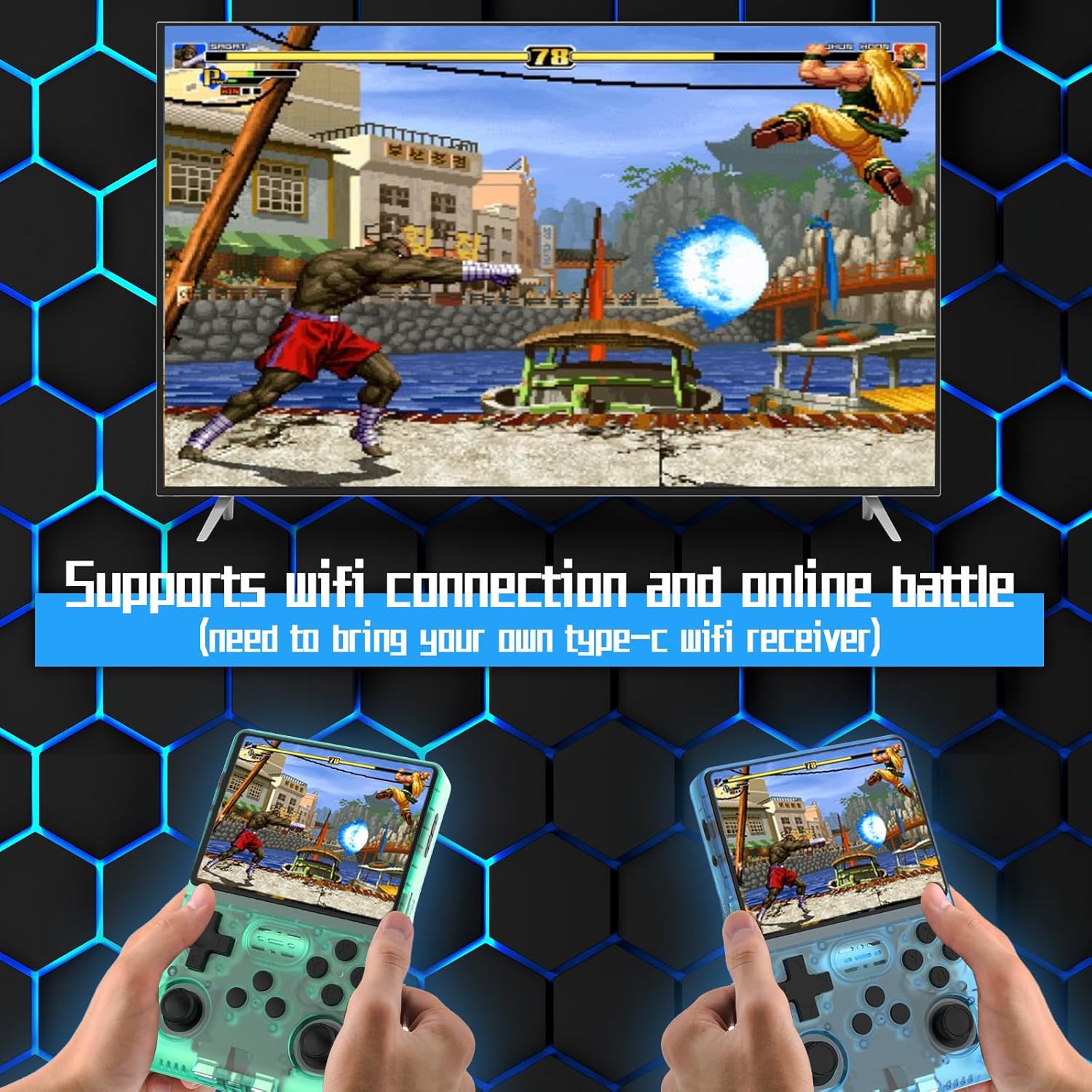 Asli Global Xretro Engine 3.5 Xretro Handheld Game Console With Linux System 128GB | Green