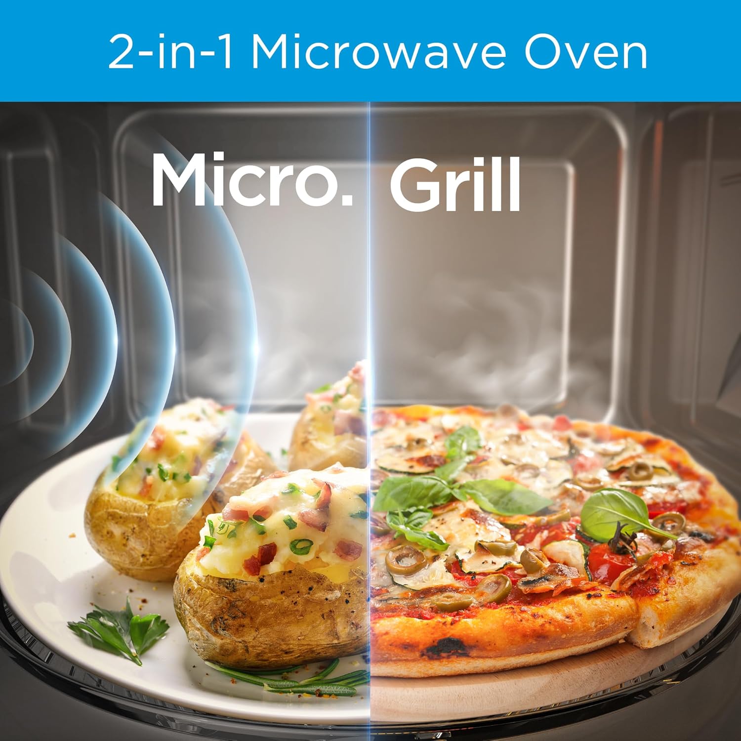 Midea 25L Microwave – Digital Control, 900W, Grill, Child Lock, +30s Start