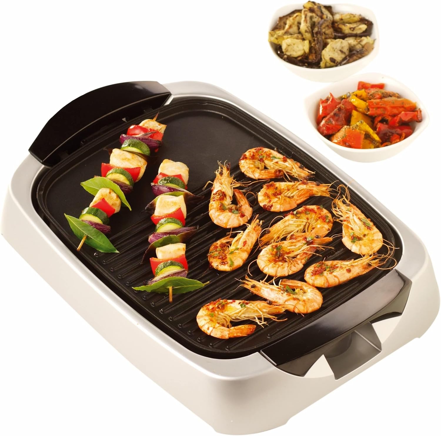Kenwood Health Grill 2000 Watts With Glass Lid, Silver