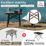 Naturehike Outdoor Portable Folding Table – Brown | Small