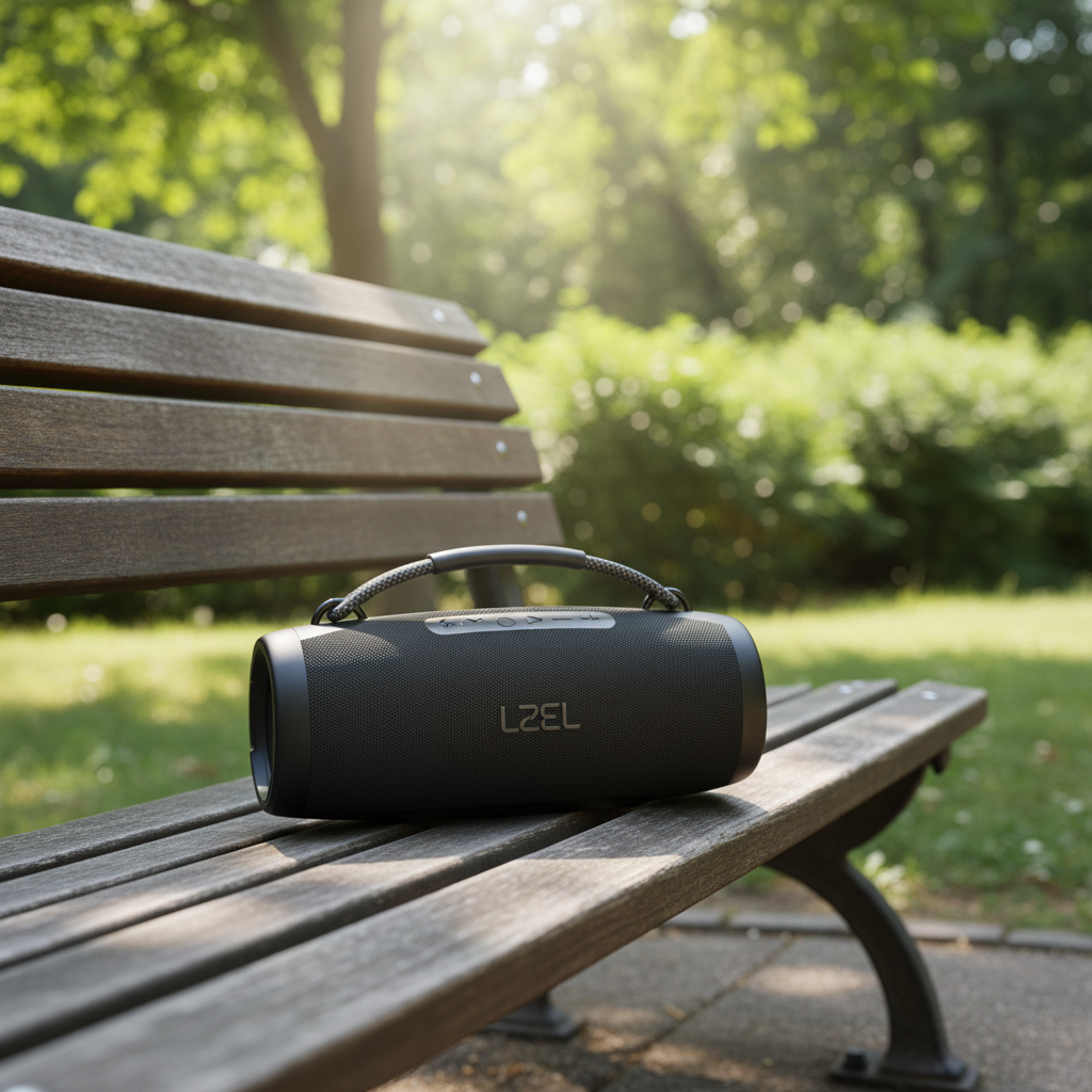 LZEL Aquilasonus Pro Portable Waterproof Bluetooth Speaker With RGB Lights | Black