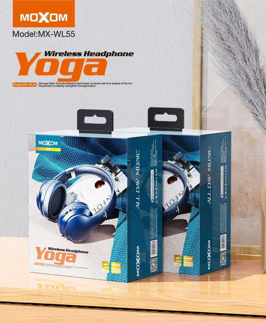 Moxom Yoga Wireless Headphone | Blue