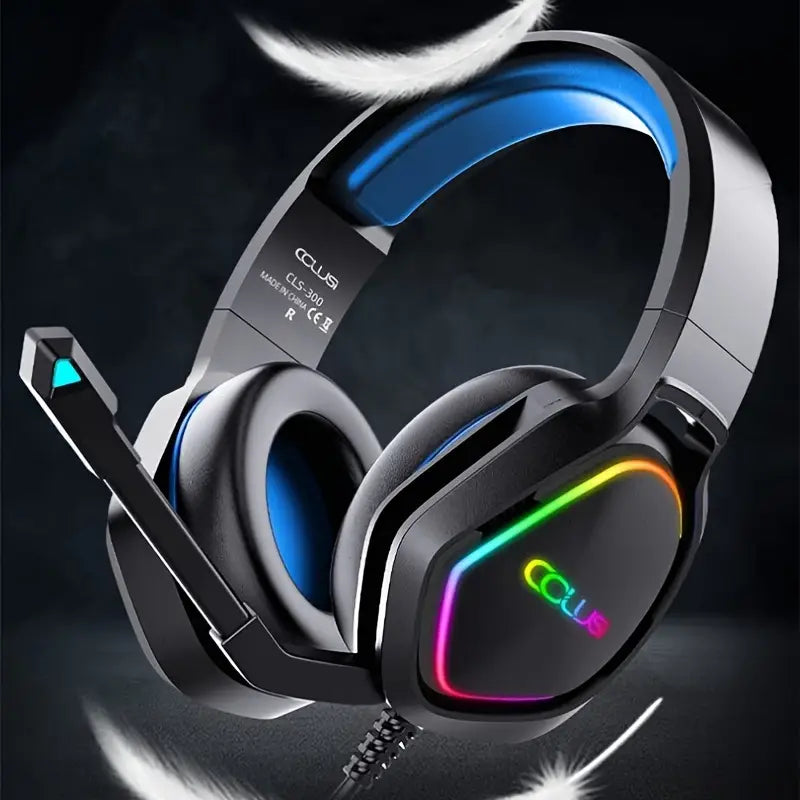 Colusi Gaming Stereo 3.5+USB Headphone RGB Light | Blue