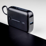 LZEL PrimeBrio Neo 10K Mini Power Bank 22.5W – 10000mAh, Detachable Type-C Cable
