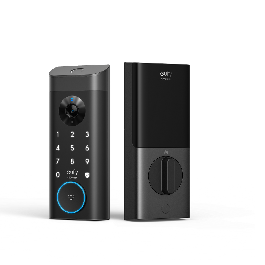 قفل باب فيديو ذكي eufy E330 | رمادي فاتح