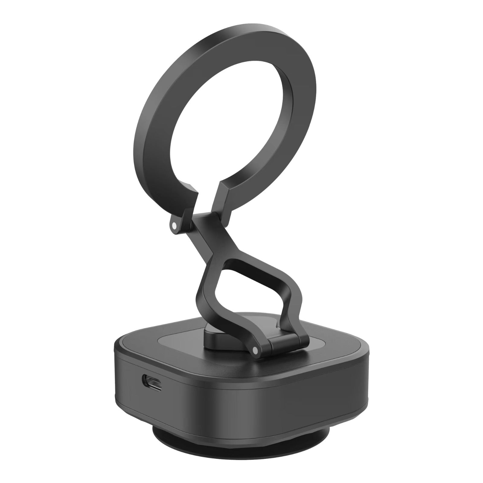 Lzel Magnavas Mount Vacuum Suction Cup Phone Holder 360 Rotation Robust Magnetic Grip | Black