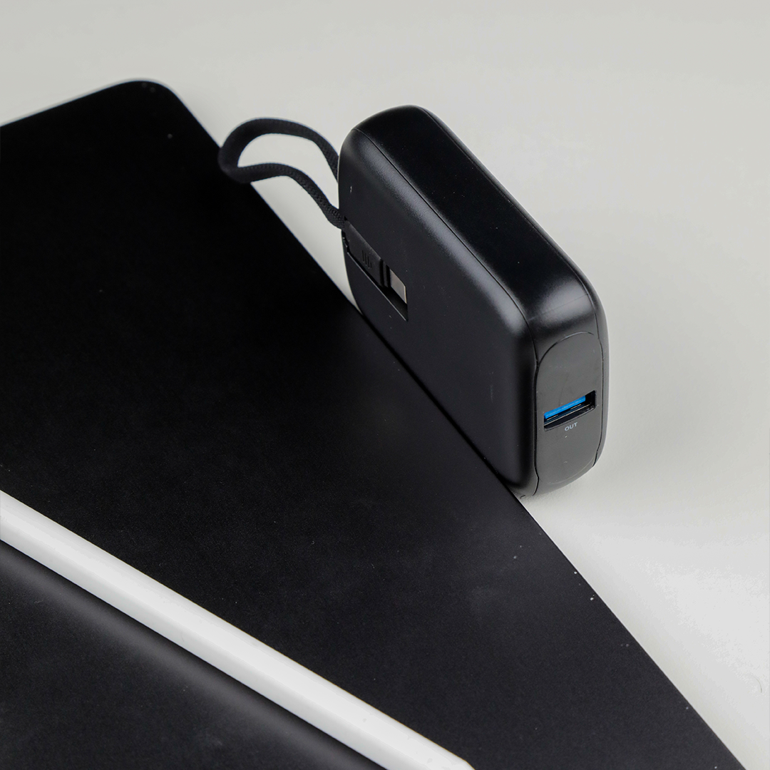 LZEL PrimeBrio Neo 10K Mini Power Bank 22.5W – 10000mAh, Detachable Type-C Cable