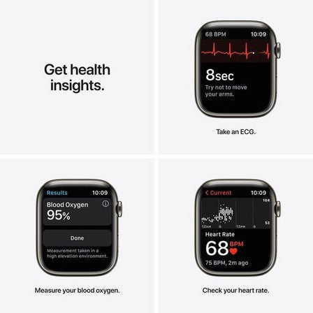 ساعة Apple Watch Series 7 (GPS + Cellular) مقاس 41 مم – هيكل ستانلس ستيل جرافيت مع سوار ميلانيز جرافيت