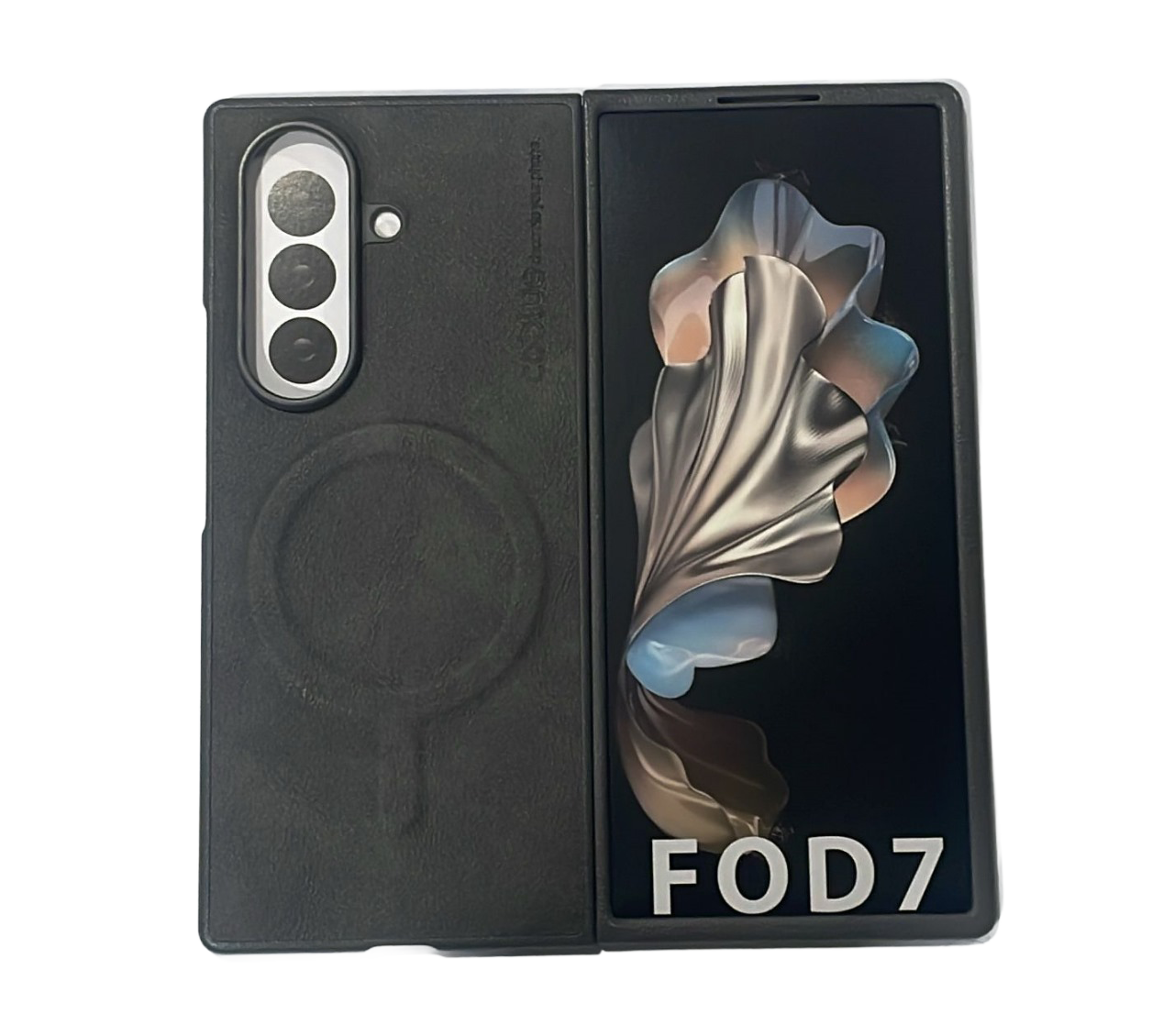 Coblue Premium Leather Magnetic Case – Samsung Galaxy Z Fold 7 | Gray