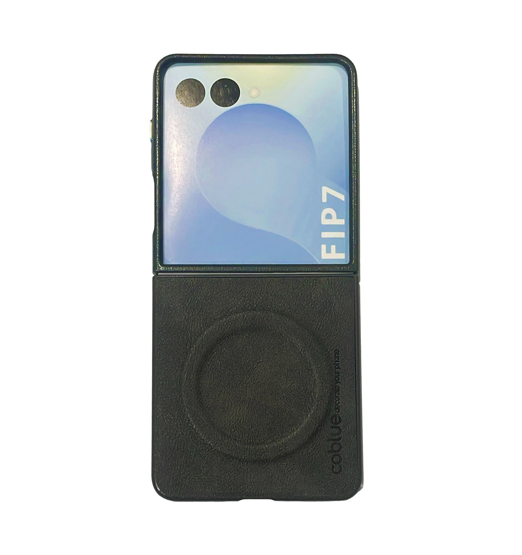 Coblue Premium Leather Magnetic Case – Samsung Galaxy Z Flip 7 | Gray