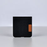 Coblue Leather Grain Drop-Proof Case for Samsung Galaxy Z Flip 7 | Carbon Black