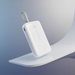 LZEL PrimeBrio Neo 20K Power Bank 30W – 20000mAh, Detachable Type-C Cable | White