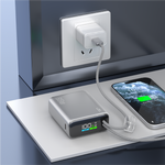 LZEL Neurovolt 10K Pd 35W Mini Power Bank Pd3.0 & Qc3.0 | Usb-C Cable & Lightning Cable | Silver