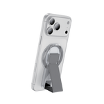 ASLI Magnetic Band Leather Grip & Foldable Stand 2-in-1 Functional Design | Silver