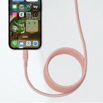 LZEL Celeris Silox CXL Soft Silicone USB-C to USB-C Cable, 480Mbps, 240W Max, 2m | Pink